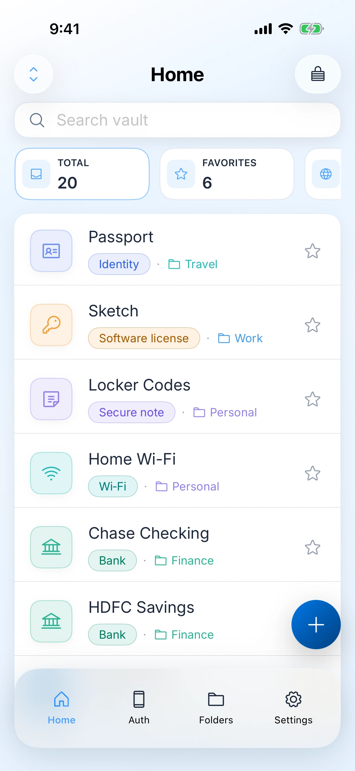 Zen Passwords actual app interface